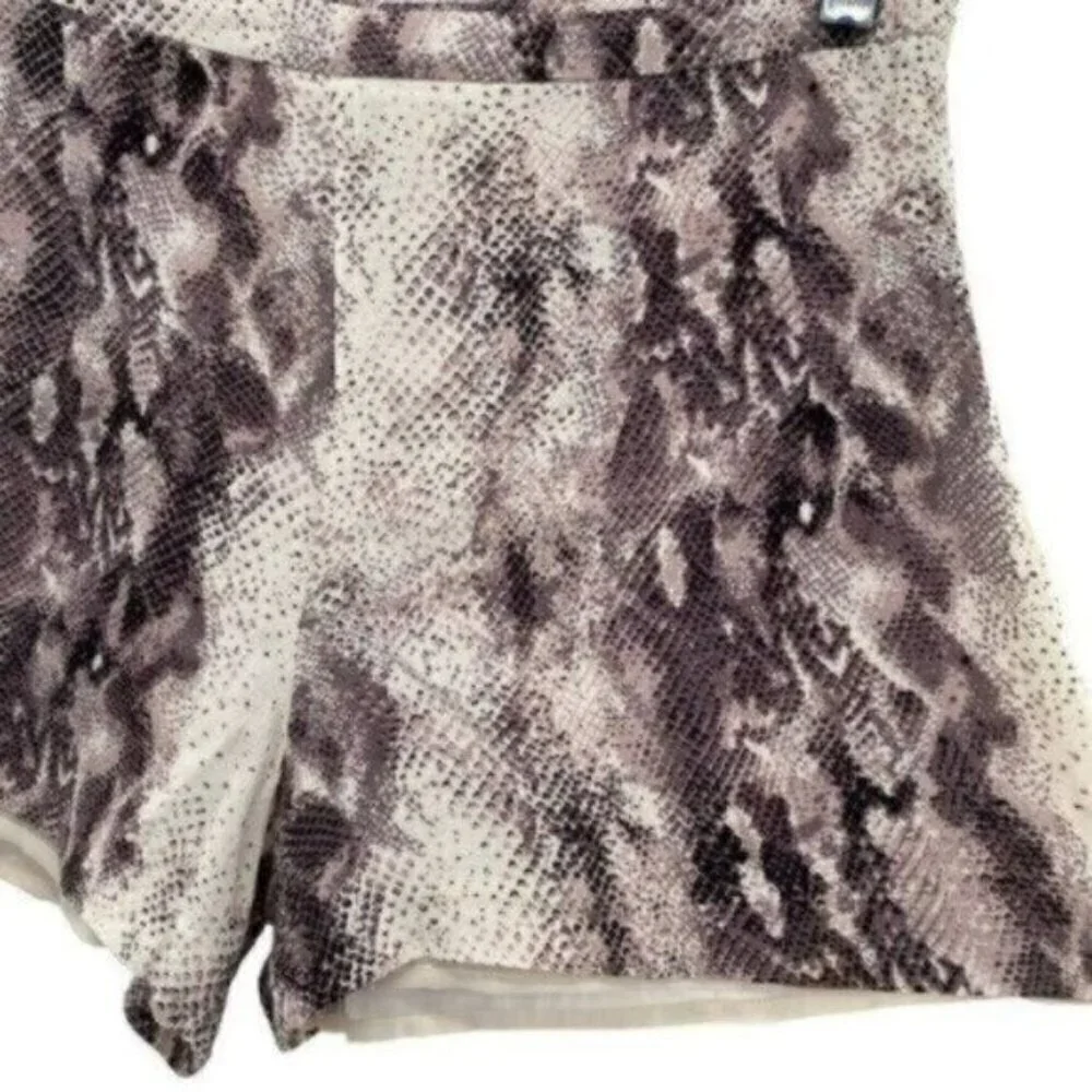Gianni Bini Snakeskin High Rise Shorts